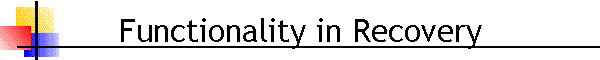 Functionality in Recovery