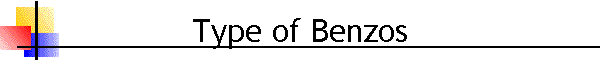 Type of Benzos
