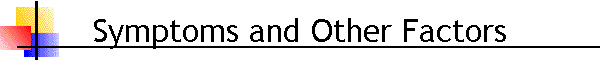 Symptoms and Other Factors